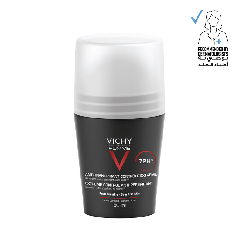 VICHY Men 72H+ Anti-Perspirant Roll-On Deodorant Sensitive Skin 50 ML