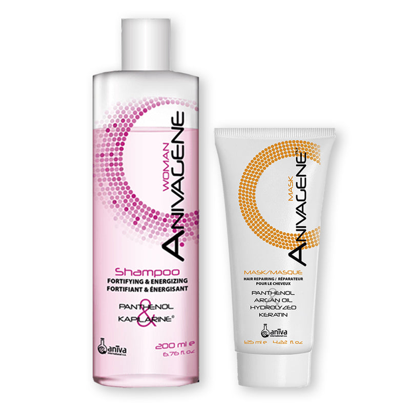 10% OFF: Anivagene Hair Mask 125ml + Anivagene Shampoo Woman /200ml