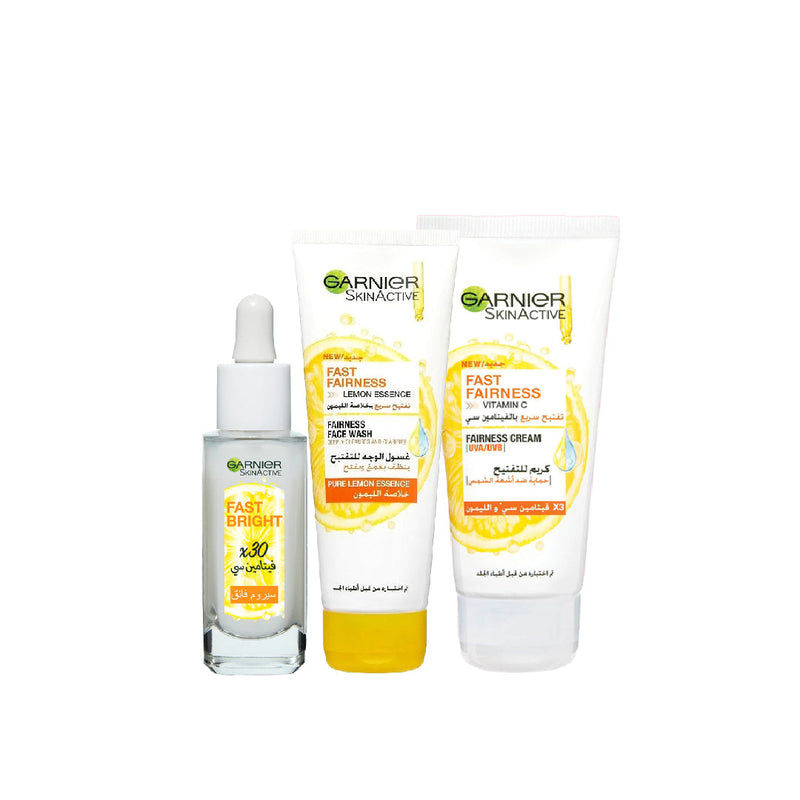 Fast Bright Face Wash + Serum + Day Cream