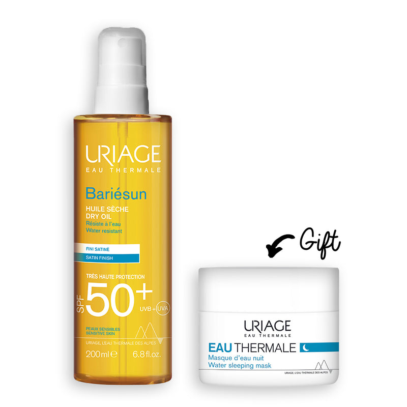 EXP: 6/26 - Bariesun Spf 50+ Dry Oil- 200ml + + Sleeping Mask 15 ML (Gift)