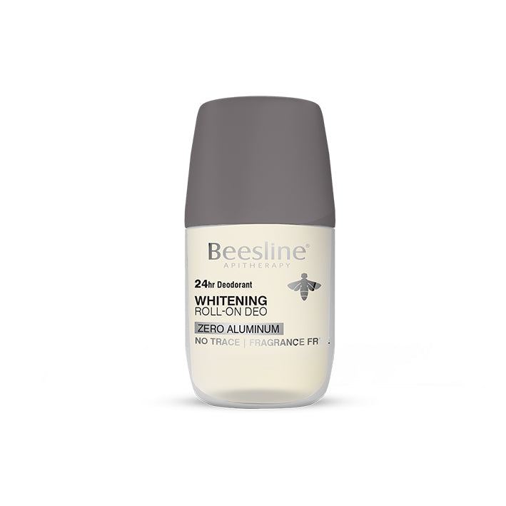 Beesline Natural Whitening Roll On Deodorant - ZERO ALUMINUM Fragrance Free
