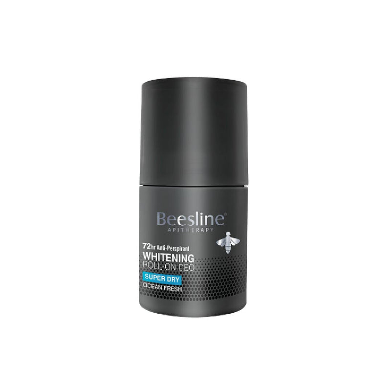 Beesline Natural Whitening Roll On Deodorant - SUPER DRY OCEAN FRESH  رول اون مزيل الرائحة الطبيعي لتفتييح البشرة - جاف تام بحري منعش