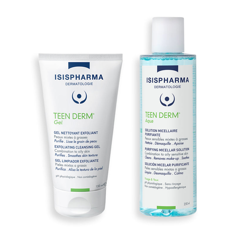 10% OFF: Teen Derm Aqua  250ml + Teen Derm Gel 150ml