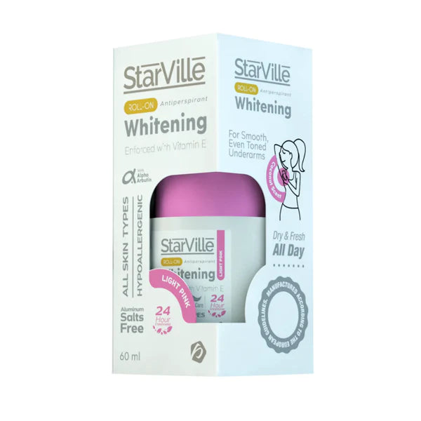 Starville Whitening Roll on Light Pink with Coconut Scent 60 ml