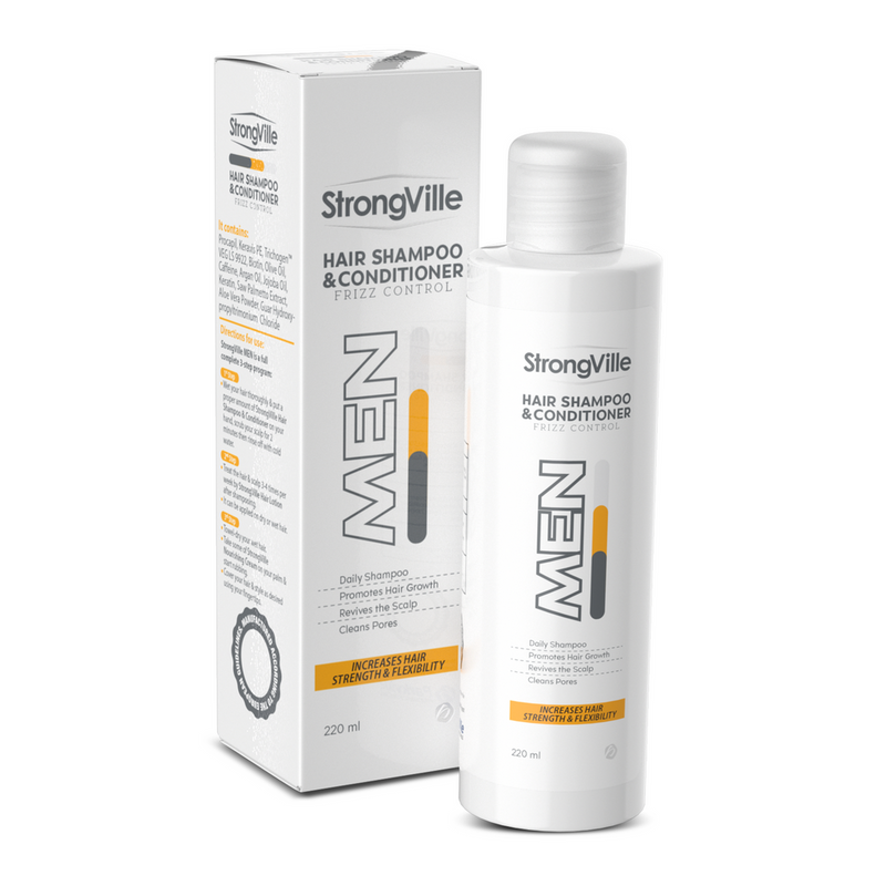EXP: 6/24 - Strongville Men Shampoo & Conditioner 220 ml