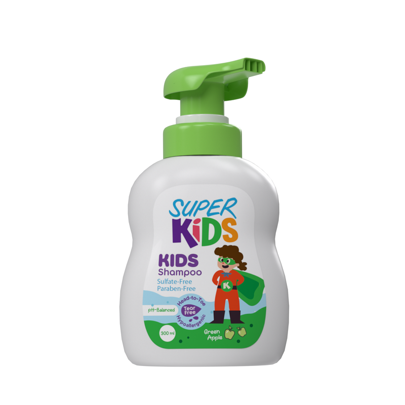 Superkids Kids Shampoo Green Apple Fragrance 300 ml