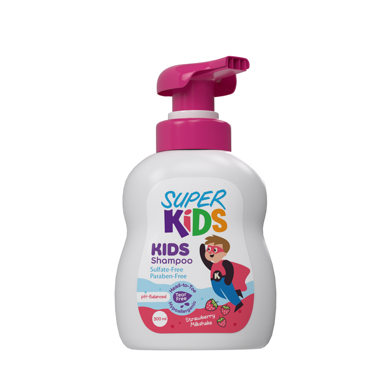Superkids Kids Shampoo strawberry Milkshake Fragrance 300 ml