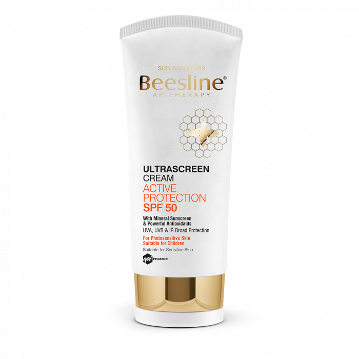 Beesline Ultrascreen cream ACTIVE PROTECTION SPF 50كريم وقاية من الشمس حماية فعالة عامل الوقاية 50