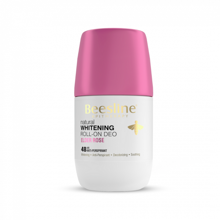 Beesline®Whitening Roll On Deodorant Elder Roseمزيل رائحه لتفتيح البشره روز