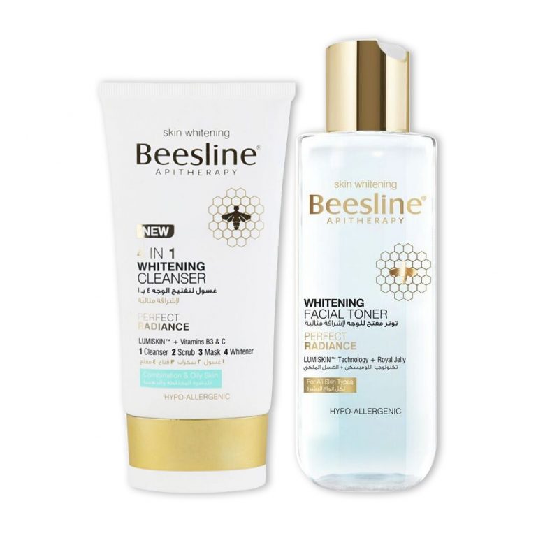 Beesline 4 in 1 Whitening Cleanser +Beesline Whitening Facial Toner Set